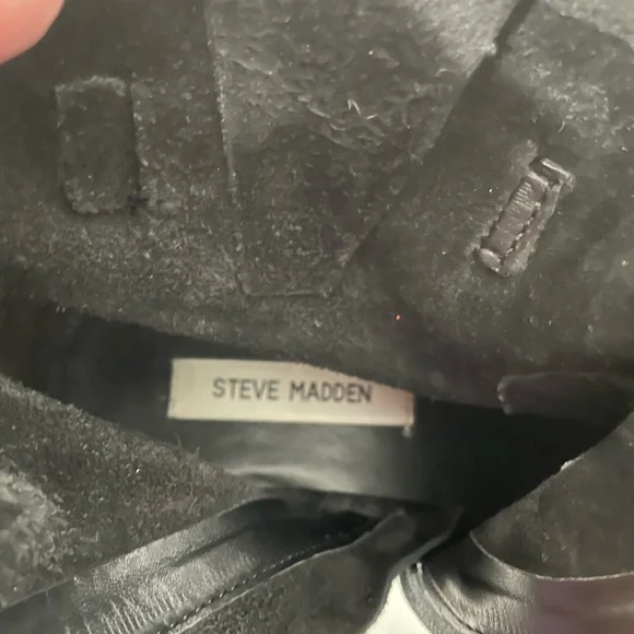 Steve Madden Women's Black Suede Ankle Boots Sz 9 - Picture 3 of 10